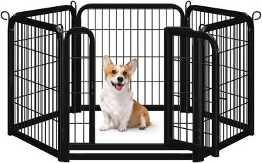 Лягу для цуценят Yaheetech, 12 секцій, 63 см, з 2 дверцятами, автоматичним замком, розкладний, для квартири та саду