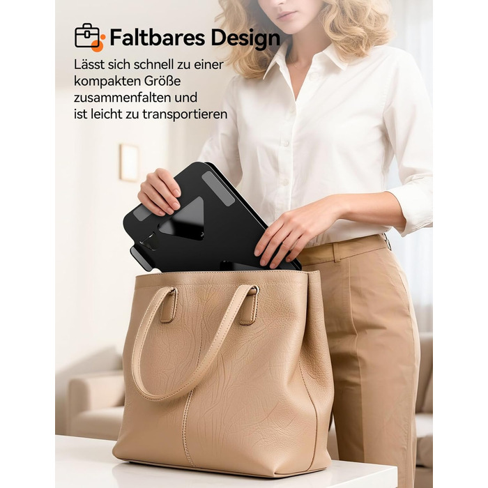 Підставка для ноутбука TECKNET, металева, регульована, чорна, 10-17.3 дюймів