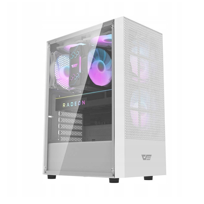 Корпус для комп'ютера Darkflash A290 Midi Tower ATX, білий, з бічним вікном