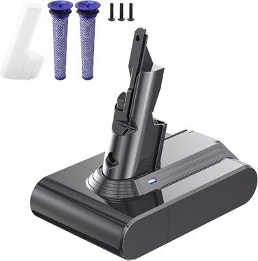 Акумулятор для пилососа Dyson V8 (21.6V, 4500mAh, Li-ion) з 2 фільтрами