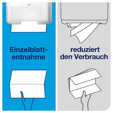 Tork Dispenser for Z-Fold Towels White H3, Elevation Design, 553000
