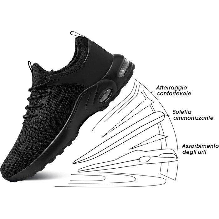 Чоловічі робочі черевики LARNMERN: водонепроникні, зручні, з металевим підноском, slip-on, чорні, 44 EU