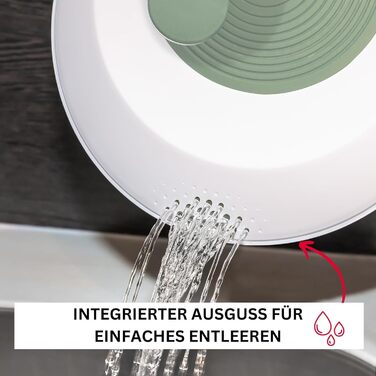 Салатниця Westmark об'ємом 4.4 л, пластик BPA-free, прозора/біла/зелена, 2430224A