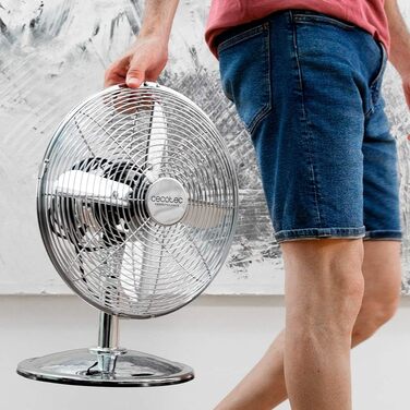 Вентилятор Cecotec EnergySilence 620 RetroDesk: потужний, стильний, з регулюванням висоти та осциляцією