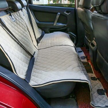 Захист для заднього сидіння авто для собак CSDY: водонепроникний, антиковзкий, з боковими захистами та кріпленням для ременя безпеки