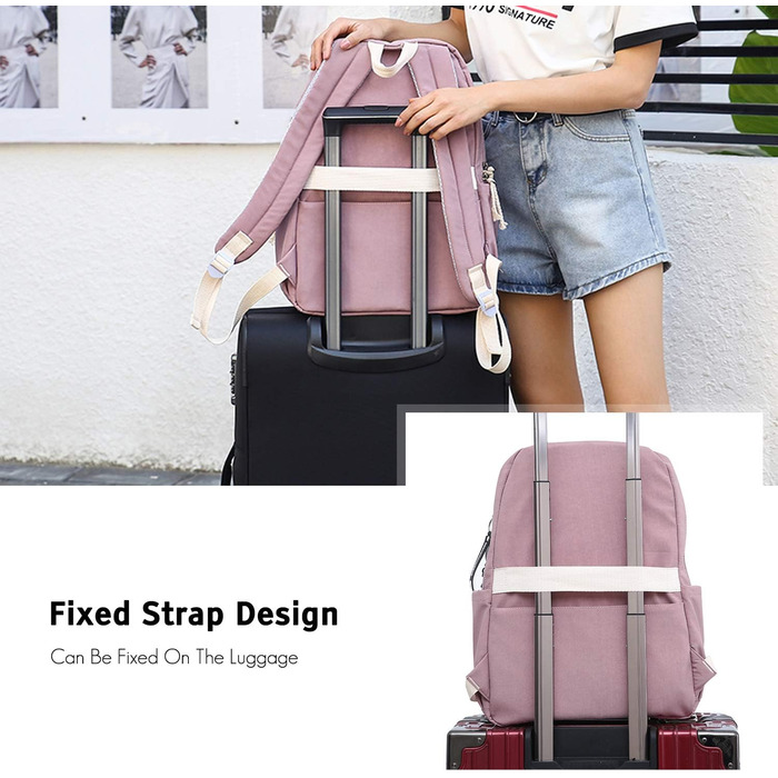 Чорний рюкзак FANDARE для школи, подорожей, універу та повсякденного використання (для хлопців та дівчат, підлітки)