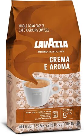Кава в зернах Lavazza Caffè Crema Dolce, Арабіка та Робуста, середній обсмал, інтенсивність 5/10, 1 кг