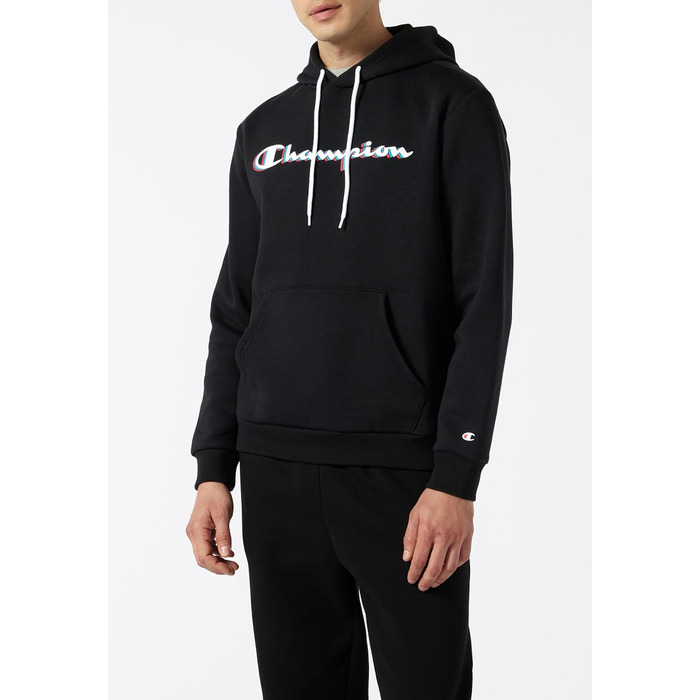 Champion чоловічий світшот з капюшоном Legacy Man Big Logo, чорний (KK001)