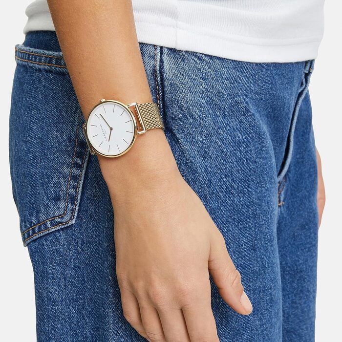 Liebeskind Berlin: Подарунковий набір для жінок – годинник та прикраси. Елегантний та модний подарунок на День народження та День святого Валентина. Годинник + браслет Broken Heart / Золото