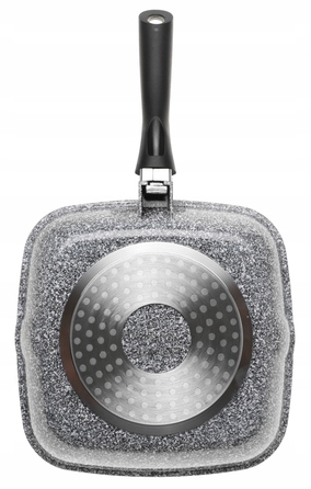 Гриль-пательня KlönBerg з мармуровим покриттям та кришкою, 24 см