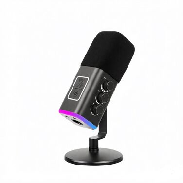 Динамічний мікрофон VCOM XLR/USB для ПК з роз'ємом 3.5 мм, професійний вокальний мікрофон для запису та стрімінгу