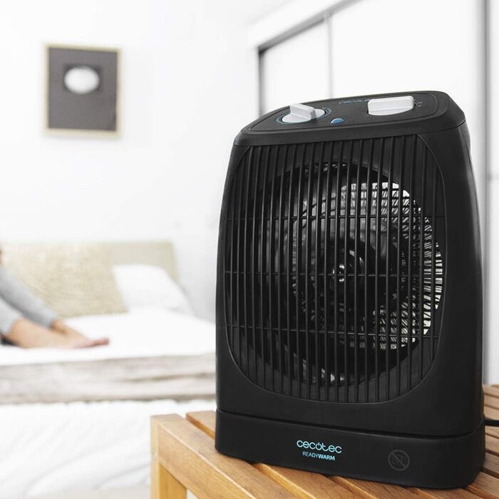 Теплова гармата Cecotec ReadyWarm 2070 Max Force, 2000 Вт, з функцією охолодження та обертанням, 3 режими роботи, чорна