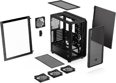 Корпус для ПК ENDORFY Arx 500 ARGB, загартоване скло, 4x140мм ARGB вентилятори