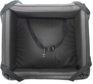 Автомобільний лежак для собак Mayaadi-Home з штучної шкіри, 50x45 см, темно-сірий