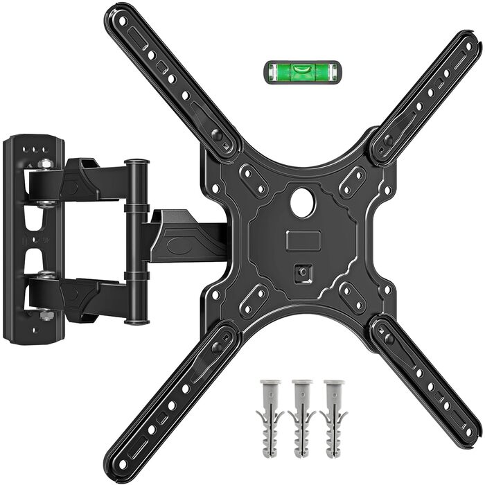 Кріплення для телевізора MOUNTUP EU0079: для LED, LCD, OLED телевізорів 26-60 дюймів, настінне, поворотне, нахильне, до 35 кг, VESA 400x400 мм