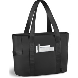 Laptop Bag for Danes, waterproof shoulder bag with 40.6 cm computer compartment for work, school, travel, violet (L, Black Large)