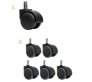 Офісне крісло BLACK ON BLACK, жовте, обертове