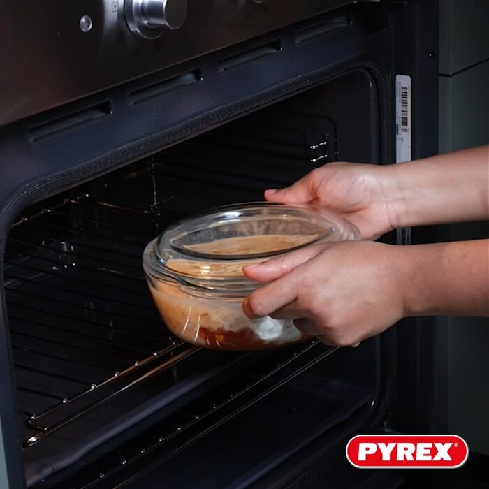 Набір Pyrex 4-в-1: 2 жаростійкі каструлі 1,6 л і 2,3 л, боросилікатне скло, для духовки, мікрохвильовки, пароварки, посудомийки