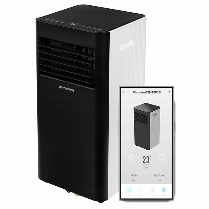 Переносний кондиціонер Climative DUO WiFi 3кВт 3в1