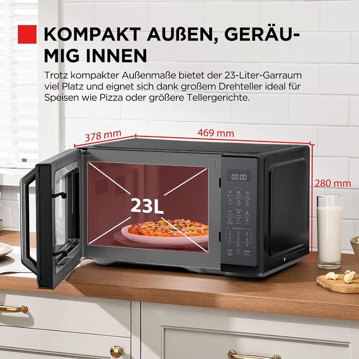 Мікрохвильова піч з грилем та конвекцією Toshiba MW3-AC26SFI(BK) 6-в-1, 26л, 1000Вт, інверторна, чорна