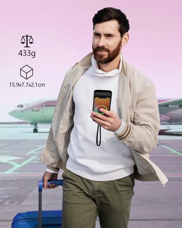 Power Bank 26800mAh 22.5W з USB-C PD3.0 QC4.0, Чорний - Зовнішній акумулятор для iPhone, iPad