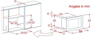 Електрична піч EBM-G 880E NA з грилем, 34.6 см, нержавіюча сталь