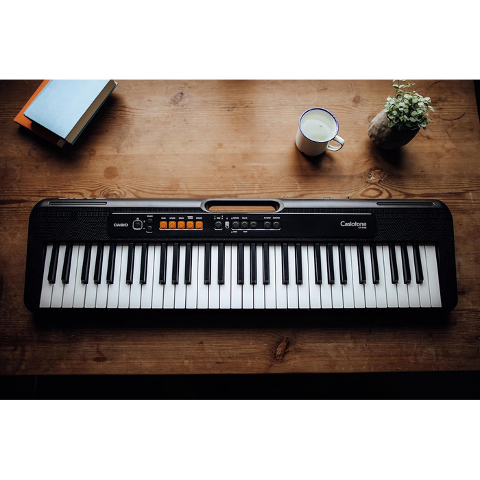 Клавіатура Casio Casiotone CT-S100 з 61 клавішею, 122 звуки та 61 ритми, чорна, сучасний дизайн