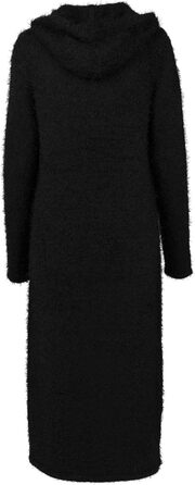 Кардиган жіночий Urban Classics з капюшоном та пір'ям, чорний