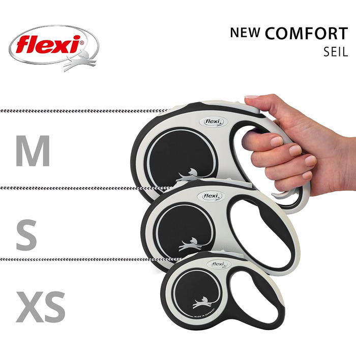 Рулонна стрічка Flexi Comfort - 5 м (Чорний, M 5м-20кг)