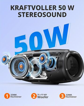 Tronsmart Mirtune S100: Bluetooth колонка водонепроникна IPX7, 20 год, для пляжу та вечірок (Чорна)
