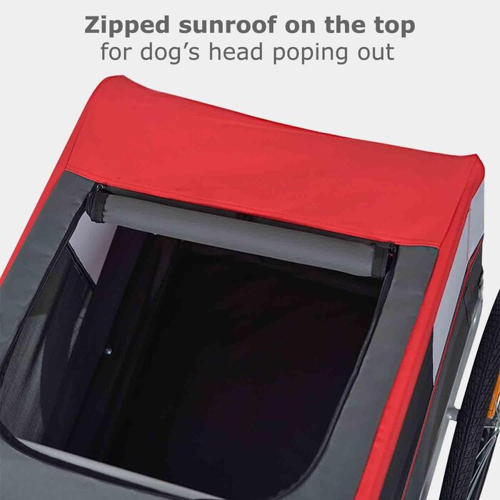 Фаркоп для велосипеда Tiggo VS Pets M для собак, 80201 (червоний)