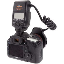 Meike MK-14EXT LED E-TTL кільцева спалах для Canon - 8 адаптерних кілець Meike MK-14EXT LED E-TTL кільцева спалах для Canon - 8 адаптерних кілець