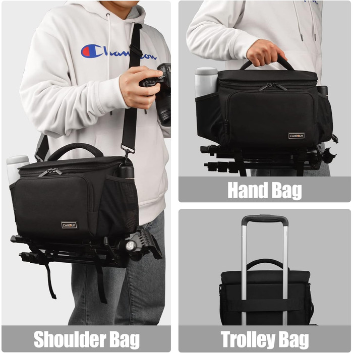 Захисний футляр для дзеркальної камери: Canon, Nikon, Sony, Fuji. Важливий аксесуар для фотографів. Чорний, L