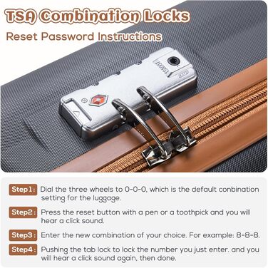 Набір валіз Joyway з ABS-пластику (сірий, ручна поклажа) з TSA-замком, 4 колеса, з сумкою та культурою