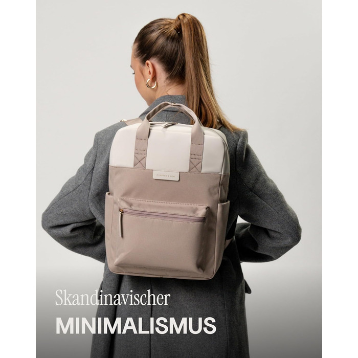 Kapten & Son Bergen Rucksack | Rucksack for Women & Men | Daypack | Carry-on Rucksack, Daypack | Water-resistant (Medium 11 L, Muted Clay)