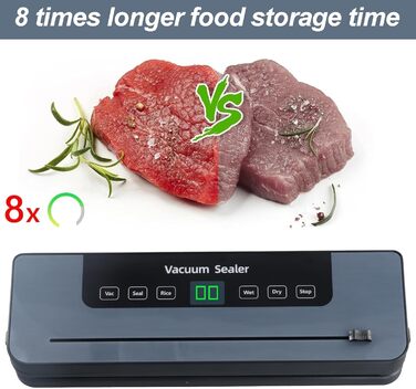 Вакуумний пакувальник Focenat з нарізкою, комплект з 10 пакетами, для зберігання продуктів харчування, міцна зварювальна швейна 30 см