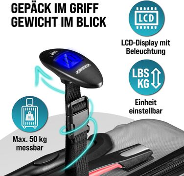 Набір валіз Monzana® 3шт (зелений) M-L-XL з замком, органайзером та вагами - зручні ручки, подвійні колеса, підставка, тріліон, дорожній валіз, валіза з жорстким корпусом, набір валіз, тріліонний набір (срібло)