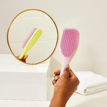 Тізер Тангл Ultimate Detangler – Щітка для волосся для мокрого та сухого волосся. Розплутує всі типи волосся, зменшує пошкодження та видаляє ковтуни. Чорний (Hyper Yellow & Rosebud)