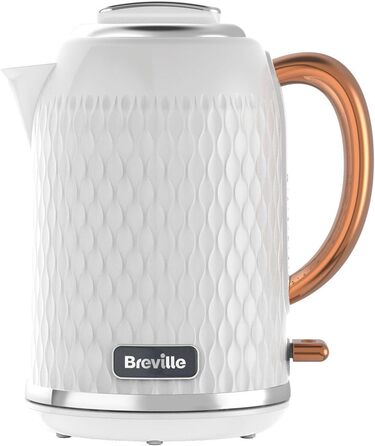 Електричний чайник Breville VKT017 Curve, 1.7 л, 3000 Вт, білий та рожеве золото