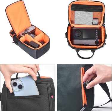 Сумка для камери FOSOTO: універсальна через плече для Canon, Nikon, Sony, Panasonic (SLR, Zoom, аксесуари)