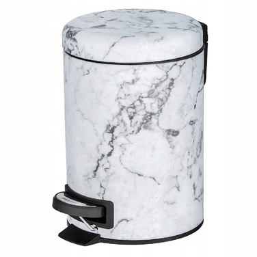 Кошик для ванної кімнати з кришкою BIAŁY ONYX, 3 л, WENKO
