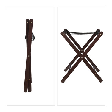 Relaxdays Folding Wooden Suit Rack