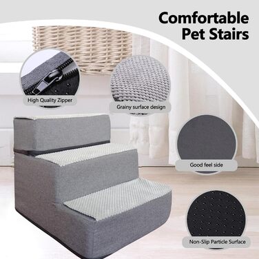 Сходинка для собак та котів Galatée: зручна та безпечна драбинка для дому (4 сходинки)