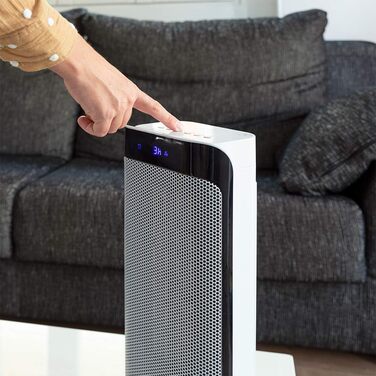 Електричний обігрівач Cecotec ReadyWarm 6250 Ceramic Sky Style: 2000 Вт, 3 режими, термостат, осциляція, захист від перекидання та перегріву, для площі до 25 м²