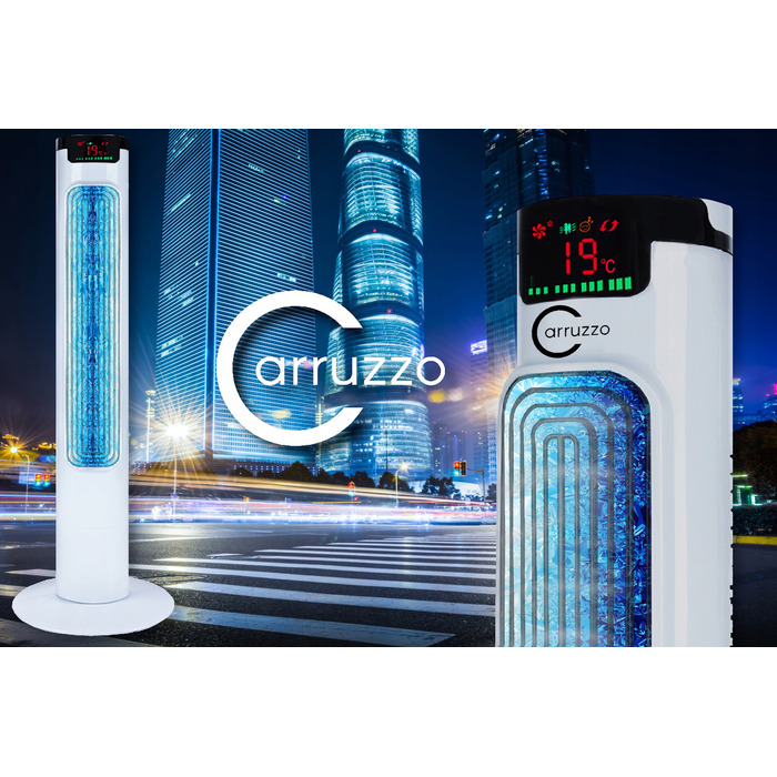 Колонний вентилятор Carruzzo Exclusive Line Cold Wind Tower Fan 3в1, білий