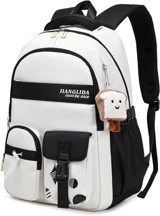 Шкільний рюкзак для дівчаток - водонепроникний, легкий, стильний, з великою місткістю, для 3-9 класів, фіолетово-чорний колір