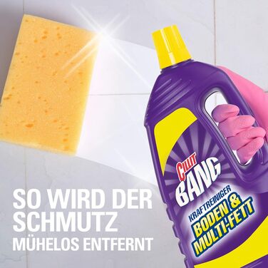 Універсальний очищувач для підлоги та поверхонь Cillit Bang Kraftreiniger Citrus, аромат лимона, 1.5 л (набір 5 шт)