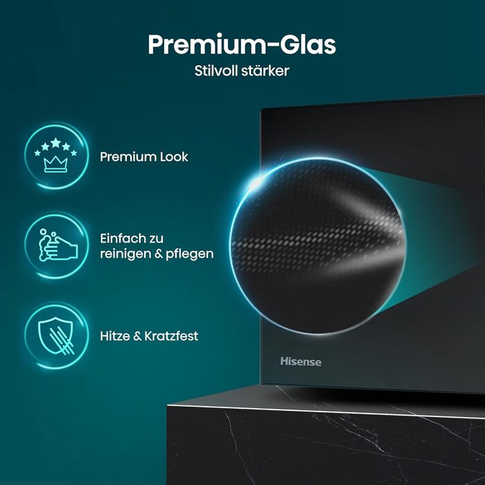 Мікрохвильова піч Hisense H20MOBS4HI 20 л, 700 Вт, InverterTech, керамічне покриття, чорна