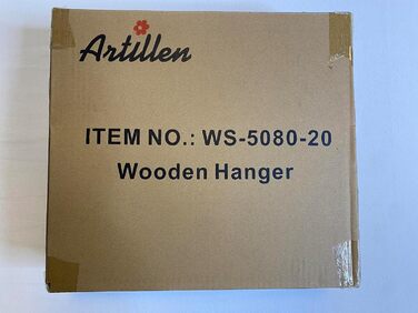 Дерев'яні вішалки для одягу з виступами для спідниць та штанів, 360° обертання, 20 шт. (білий)