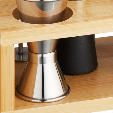 Relaxdays 10-Piece Cocktail Set with Stand